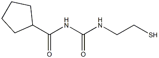 1-(Cyclopentylcarbonyl)-3-(2-mercaptoethyl)urea Structure