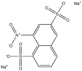 8-Nitro-1,6-naphthalenedisulfonic acid disodium salt 구조식 이미지