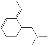 (1E)-2-[(Dimethylamino)methyl]-1-ethylidene-3,5-cyclohexadiene Structure