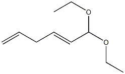 2,5-Hexadienal diethyl acetal Structure