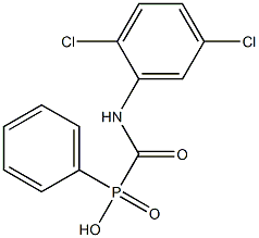 [(2,5-Dichlorophenyl)aminocarbonyl]phenylphosphinic acid 구조식 이미지