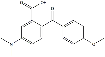 2-(4-Methoxybenzoyl)-5-(dimethylamino)benzoic acid Structure