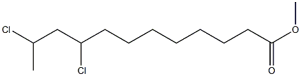 9,11-Dichlorolauric acid methyl ester Structure