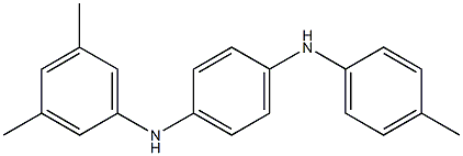 N-(3,5-Dimethylphenyl)-N'-(4-methylphenyl)-p-phenylenediamine Structure