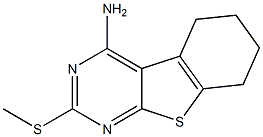 4-Amino-5,6,7,8-tetrahydro-2-methylthio[1]benzothieno[2,3-d]pyrimidine Structure