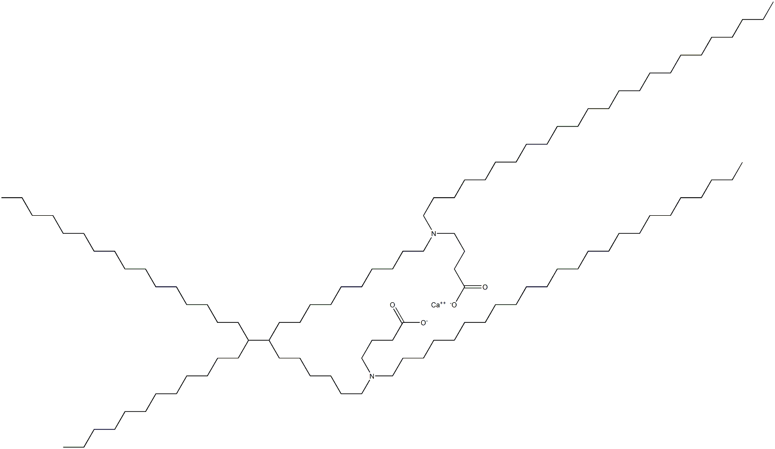 Bis[4-(ditetracosylamino)butyric acid]calcium salt Structure