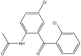 2',5-Dichloro-2-acetylaminobenzophenone Structure