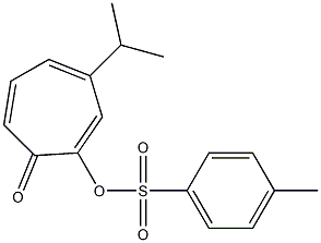 3-Isopropyl-7-oxo-1,3,5-cycloheptatrienyl p-toluenesulfonate 구조식 이미지