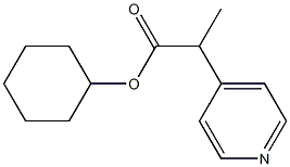 2-(4-Pyridinyl)propionic acid cyclohexyl ester Structure