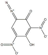 6-Diazo-3-hydroxy-2,4-dinitro-2,4-cyclohexadien-1-one 구조식 이미지