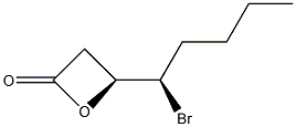 (R)-4-[(S)-1-Bromopentyl]oxetan-2-one 구조식 이미지