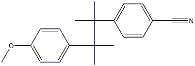 4-[2-(4-Methoxyphenyl)-1,1,2-trimethylpropyl]benzonitrile Structure