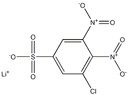 5-Chloro-3,4-dinitrobenzenesulfonic acid lithium salt 구조식 이미지