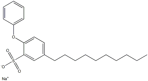 5-Decyl-2-phenoxybenzenesulfonic acid sodium salt 구조식 이미지
