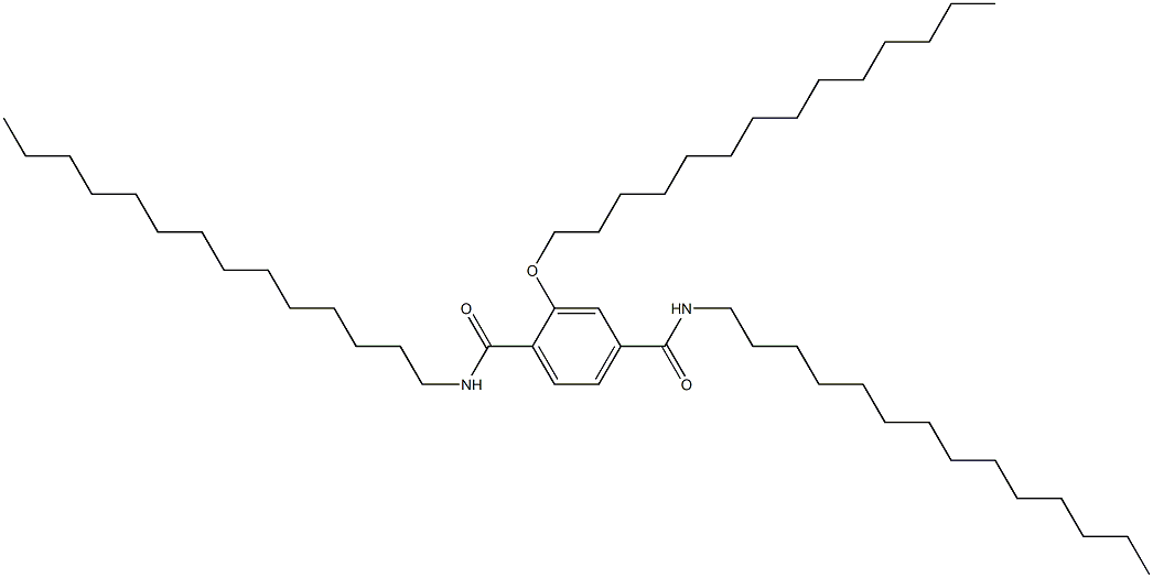 2-(Tetradecyloxy)-N,N'-ditetradecylterephthalamide 구조식 이미지