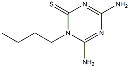 1-Butyl-4,6-diamino-1,3,5-triazine-2(1H)-thione 구조식 이미지