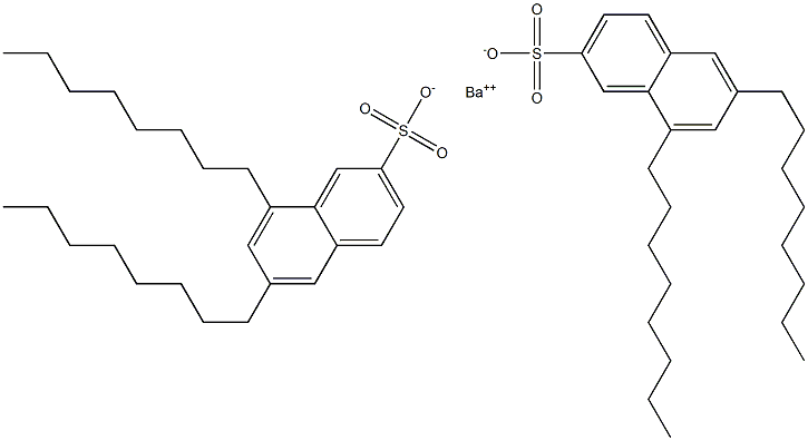 Bis(6,8-dioctyl-2-naphthalenesulfonic acid)barium salt Structure