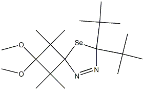 6,6-Di-tert-butyl-2,2-dimethoxy-1,1,3,3-tetramethyl-7,8-diaza-5-selenaspiro[3.4]oct-7-ene Structure