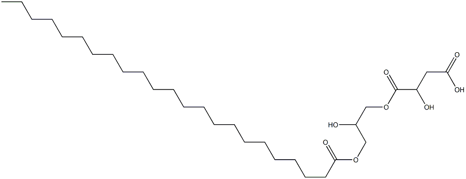 2-Hydroxybutanedioic acid hydrogen 1-[2-hydroxy-3-(tricosanoyloxy)propyl] ester Structure