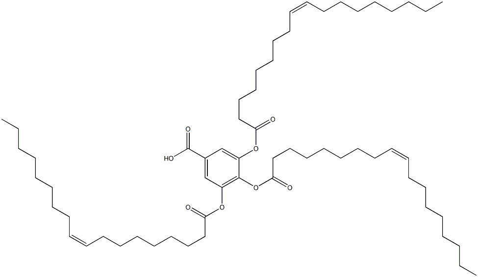 3,4,5-Tris(oleoyloxy)benzenecarboxylic acid Structure