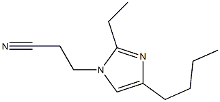 4-Butyl-1-(2-cyanoethyl)-2-ethyl-1H-imidazole Structure