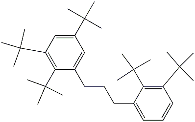 1-(2,3,5-Tri-tert-butylphenyl)-3-(2,3-di-tert-butylphenyl)propane Structure