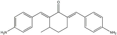 2,6-Bis[(4-aminophenyl)methylene]-5-methylcyclohexanone 구조식 이미지