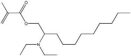 Methacrylic acid 2-(diethylamino)undecyl ester 구조식 이미지