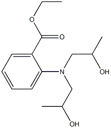 2-[Bis(2-hydroxypropyl)amino]benzoic acid ethyl ester Structure