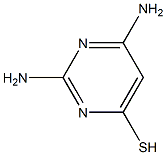 6-Mercaptopyrimidine-2,4-diamine 구조식 이미지
