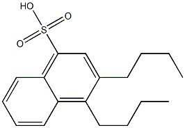 3,4-Dibutyl-1-naphthalenesulfonic acid 구조식 이미지