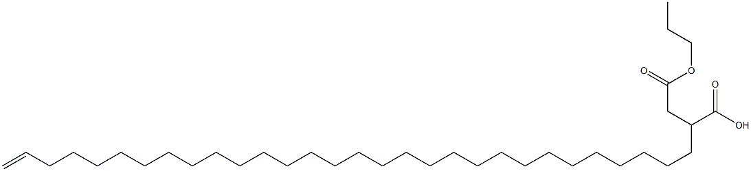 2-(29-Triacontenyl)succinic acid 1-hydrogen 4-propyl ester Structure