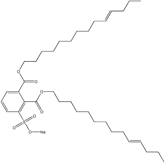 3-(Sodiosulfo)phthalic acid di(10-tetradecenyl) ester 구조식 이미지