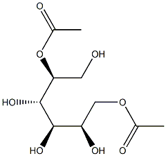 D-Glucitol 2,6-diacetate 구조식 이미지