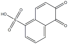 5,6-Dihydro-5,6-dioxo-1-naphthalenesulfonic acid Structure