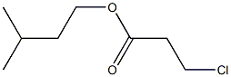 3-Chloropropionic acid 3-methylbutyl ester Structure