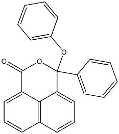 3-Phenyl-3-(phenoxy)-1H,3H-naphtho[1,8-cd]pyran-1-one 구조식 이미지