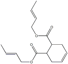 4-Cyclohexene-1,2-dicarboxylic acid bis(2-butenyl) ester Structure