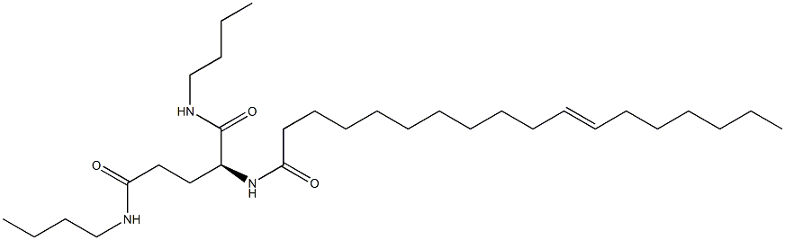 N2-(11-Octadecenoyl)-N1,N5-dibutylglutaminamide Structure