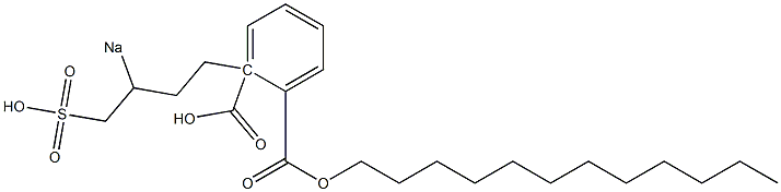 Phthalic acid 1-dodecyl 2-(3-sodiosulfobutyl) ester 구조식 이미지