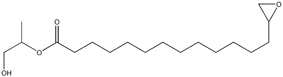 14,15-Epoxypentadecanoic acid 2-hydroxy-1-methylethyl ester Structure