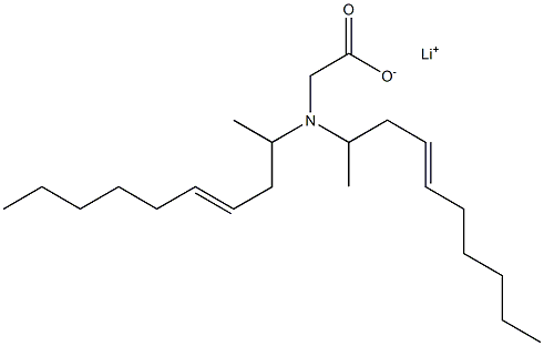 N,N-Di(4-decen-2-yl)glycine lithium salt Structure