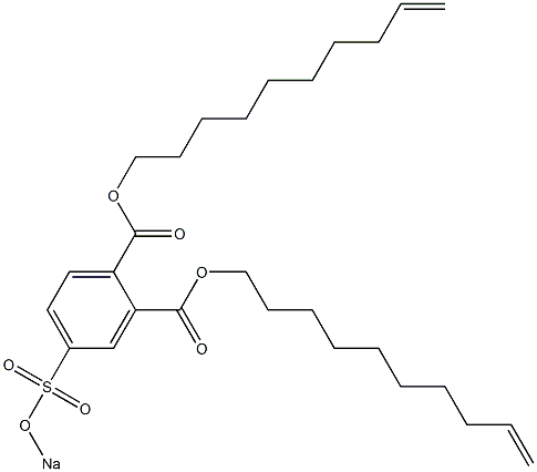 4-(Sodiosulfo)phthalic acid di(9-decenyl) ester Structure