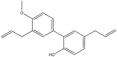 2-[3-(2-Propenyl)-4-methoxyphenyl]-4-(2-propenyl)phenol Structure