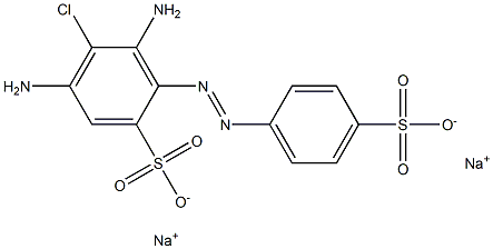 4,6-Diamino-5-chloroazobenzene-2,4'-disulfonic acid disodium salt Structure