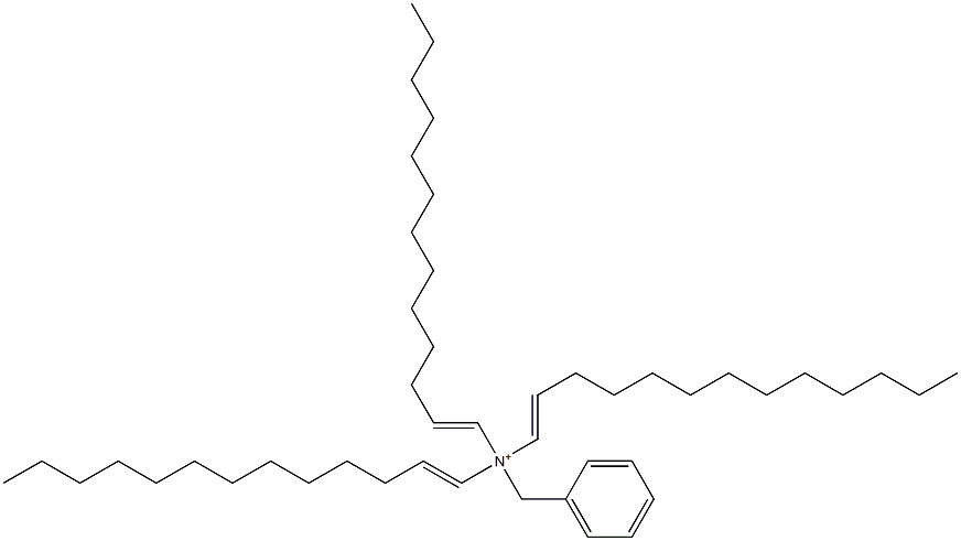 Tri(1-tridecenyl)benzylaminium Structure