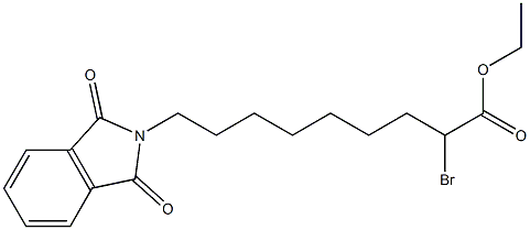 2-Bromo-9-[(1,3-dihydro-1,3-dioxo-2H-isoindol)-2-yl]nonanoic acid ethyl ester Structure