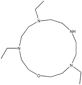 4,7,13-Triethyl-1-oxa-4,7,10,13-tetraazacyclopentadecane 구조식 이미지