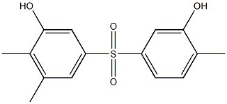 3,3'-Dihydroxy-4,4',5-trimethyl[sulfonylbisbenzene] 구조식 이미지