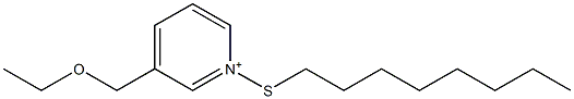 3-(Ethoxymethyl)-1-(octylthio)pyridinium Structure